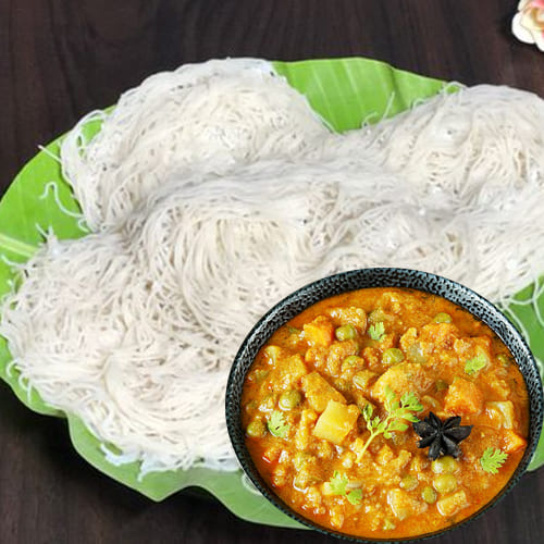 Idiyappam with Veg Korma (5 Pcs ) (GF)